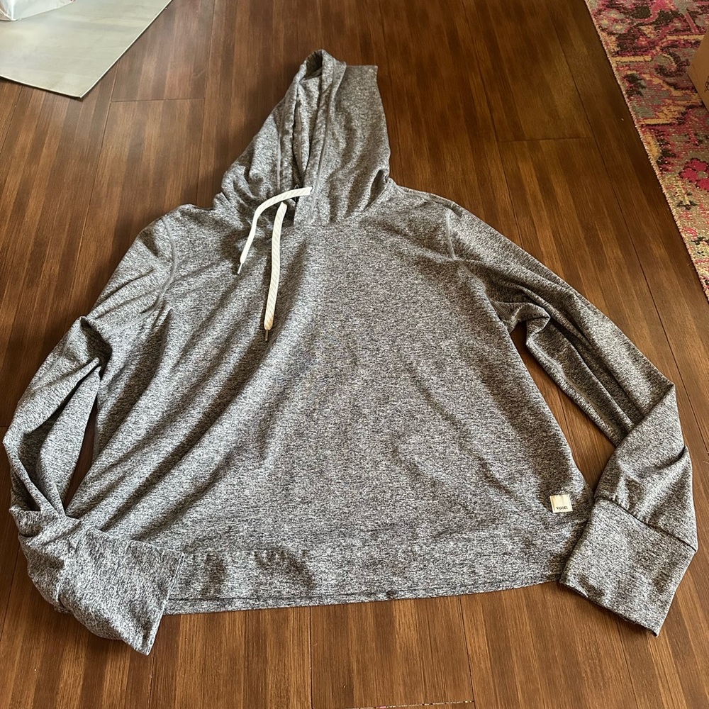 Vuori Halo Essential Hoodie Heather Grey Size XXL VW226 excellent condition - Picture 6 of 7